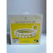 La Vaca Minnidip "Splash of Citrus" Luxe Inflatable Pool 4' x 1' Brand New
