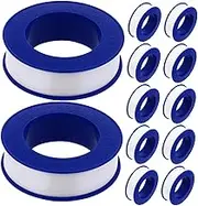 DECORNIJIA Sealing Tape for Water Leaks 12 Rolls for PTFE Sealant Pip Sink Garden