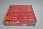 MAXELL 24-Pack Black Audio Cassette, 2 Hours Recording Capacity, 4.7 GB Data Storage