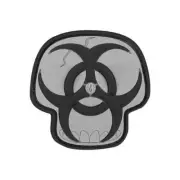 Maxpedition Biohazard Skull Morale Patch [Colour: SWAT]