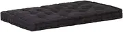 Decor Cushion Pallet Floor Cushion Cotton 120x80x10 cm Black