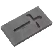 Small Cross Crucible Graphite Mold Platinum Melting Casting
