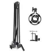 Microphone Stand Set Shock Mount Holder Shockproof Bracket Metal