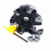 MFWN90 80-27 6Flute 80mm CNC Fast Forward Feed Milling Cutter + 10Pcs WNMU080608