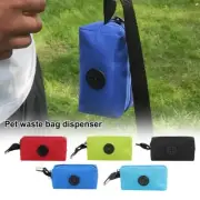 Pet Dispenser Waste Dog Poo Pick-Up Bags Travel Poop EW Hook Pouch N Holder T4B6