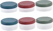 HAKIDZEL 6pcs Condiment Containers with Leakproof Lids Stackable Food Storage for Meal Prep Reusable Dressing Cups for Lunch Salad and Travel