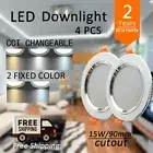 4X LED Downlight 14W 15W LED Changeable CCT /Cool/Wram White Downlights Kit