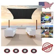 Durable Black Sun Shade Sail 190 GSM - Perfect for Weddings & Outdoor Spaces