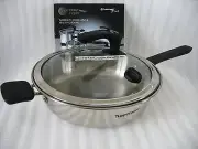 Tupperware TupperChef Inspire 10 in Fryer W/Glass Cover Waterless Cooking New