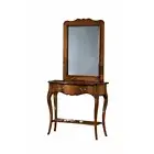 Console Table With Mirror Walnut Dark Art Poor Classic Cabinet Finished Bassano