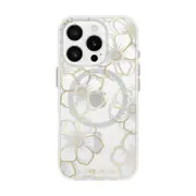 Case Mate CM054416 Floral Gems MagSafe Case for iPhone 16 Pro - Gold
