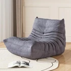 Bean Bag Chair for Adults & Kids, Giant Memory Foam Sofa with Ergonomic Grey