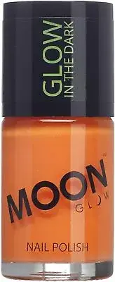 Moon Glow - Glow in the Dark Nail Varnish 14ml Orange Phosphorescent - Charge t