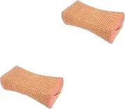 2pcs Ergonomic Bamboo Pillow for Elderly Cooling Pillow Case Breathable Material Massager