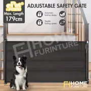 Retractable Baby Gate Pet Safety Dog Safe Fence Guard Enclosure Stair Mesh