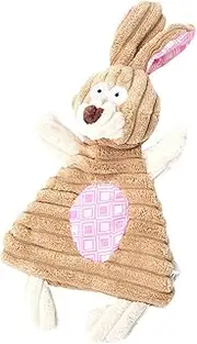 Bite-Resistant Plush Molar Toy for Dogs Educational Chewing Grabbing Pet Toy Sound-Making Dog Chewing (Bunny Light)