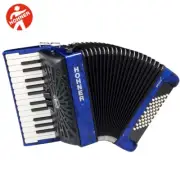 Hohner Bravo BR48BLUE 26-Key 48 Bass Piano Accordion Pearl Blue w/ Bag & Straps