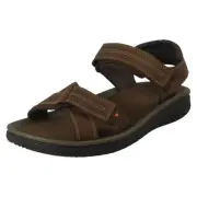 Mens Clarks Leather Casual Dual Strap Lightweight Summer Sandals Wesley Shore