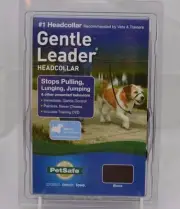 Gentle Leader Head Collar Stops Pulling Lunging Jumping DVD Black S Up to 25lbs