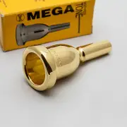 Bach 4G Megatone 24K Gold Large Shank Trombone Mouthpiece NEW!