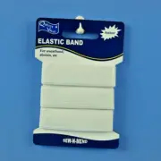 ELASTIC WHITE SEWING BAND 20MM WIDE X 1500MM LENGTH SEW N MEND DRESSMAKING | HYT