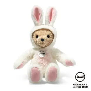 STEIFF德國金耳釦泰迪熊 - Teddy Bear Bunny White 兔年泰迪熊 (經典泰迪熊_黃標)