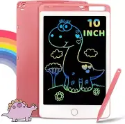 LCD Writing Tablet Kids 10 Inch Toddler Pink Toy Drawing Doodle Board