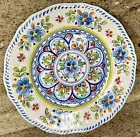 Le Cadeaux Madrid White Blue MELAMINE Dinner Plates Set Of 4