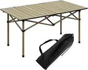 APLVFFZH Portable Camping Table for 2-4 People, Easy Setup for Outdoor Activities, Ideal for Picnics and Bbqs, Beige
