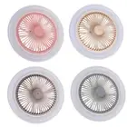 2-in-1 Fan Lamp AC 85V-265V E27 30W LED Light Ceiling Fan for Home Office Study