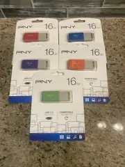 PNY 16GB USB 2.0 Flash Drive 5 Pack