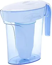 ZeroWater 7 Cup Water Filter Jug | Fridge Door Design Water Jug with 5 Stage Filtration System, Water Quality Meter and Water Filter Cartridge Included