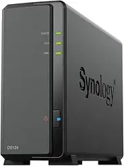 Synology DiskStation DS124 1-Bay 3.5" Diskless 1xGbE NAS (Tower), Realtek RTD1619B Quad-core. 1.4GHz, 1GB RAM, 2xUSB3-2 yr Wty - Launch Date 19JUL23