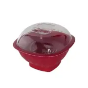 Nordic Ware Popcorn Popper Microwave Safe 16 Cup BPA Free Plastic Bowl Red