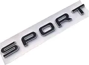 SCPCKZETZN Car Styling ABS Black Silver Sport Letters Emblem Car Rear Trunk Badge Sticker Fit for Land Range Rover SV Autobiography Discovery