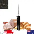 TODO Stainless Steel Serrated Blade Electric Knife Meat Carving Bread Slicer AU