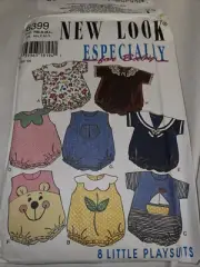 Simplicity 6399 Infant 8 Designs Playsuit Romper Sewing Pattern Size NB-L Uncut