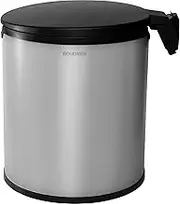Brabantia De Luxe Built-in Bin, 15 Litre, Brilliant Steel