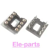 100 DIP-8 Round 8 PIN 8Pin DIL IC Socket (gold plated inner) connector Adaptor