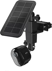 2-in-1 Gutter Bracket for Arlo Solar Panel/Arlo Pro 3/Arlo Ultra/Arlo Ultra 2/Arlo Essential/Arlo Pro 4/eufyCam Outdoor Mounting Accessories for Arlo Pro 4 and Arlo Solar Panel (1 Pack Varnish)