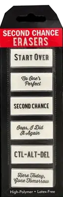 Second Chance Erasers - Set of 6