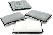 DETAIL GEAR Scrub Ninja Pad - Interior Scrubbing Sponge (6”x3.5”) for Leather, Plastic, Vinyl and Upholstery Cleaning - 4 pack