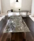 36"x24" Labradorite Stone Dining Table Crystal Healing Gemstone Countertop Decor