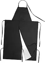 Pottery Apron Hanging Neck Comfortable Waterproof Pottery Split Leg Apron Hairdresser Apron for Art Working Cooking Crafts
