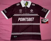 Manly SEA EAGLES NRL 2024 Home POLO Jersey *5XL* QLD Seller