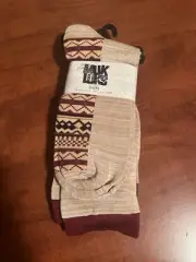 Muk Luks One Size Fits Most 3-Pair Boot Socks Brown And Tan Brand New