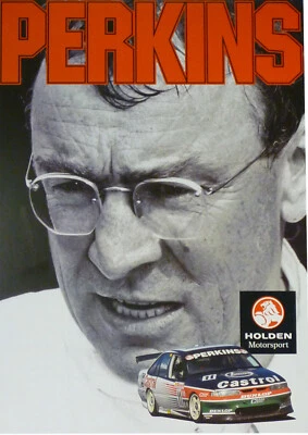 Larry Perkins Poster Holden VR Commodore Memorabilia Castrol Racing