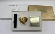 New Estee Lauder-Beautiful -Gold Heart to Heart - Compact for Solid Perfume~17JW