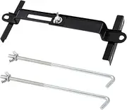Car Battery Hold Down Kit, High-Strength Car Battery Crossbar with Heavy-Duty Clamps, Rust-Resistant Car Battery Holder with J-bolts (11inch/27cm bolts)