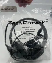 TechProtect USB Noise Cancelling RUGGED Headphone USB w/Inline Mic TP-H16-USBIV